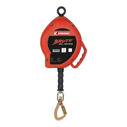 KStrong® BRUTE™ 50 ft. Galvanized Steel Cable SRL with Load Indicating Swivel Locking Carabiner. Includes Installation Carabiner and Tagline (ANSI)