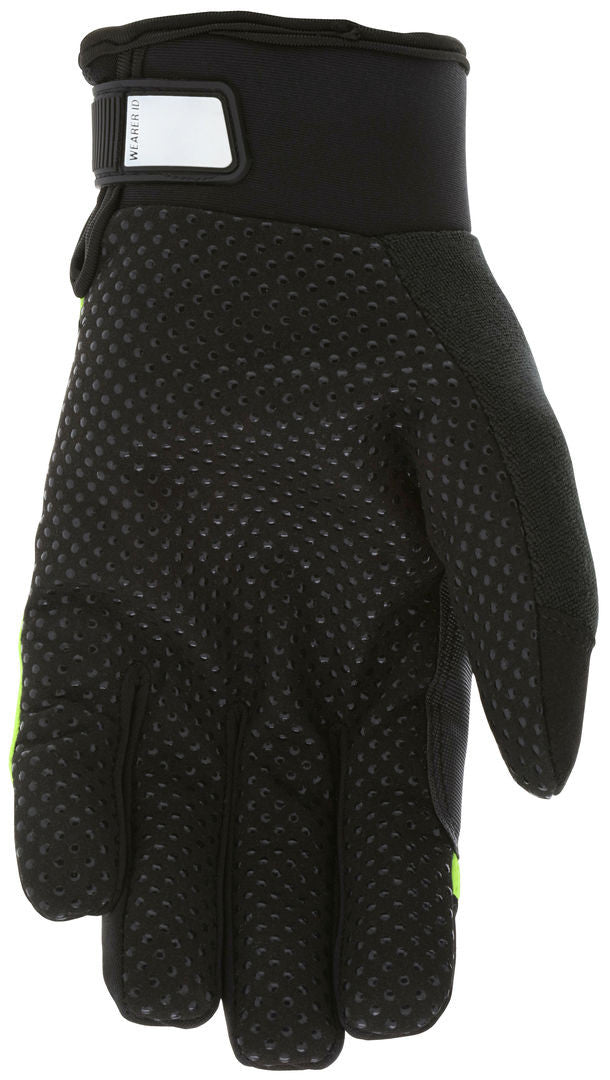 Insulated Mechanics Gloves, Synthetic Leather Palm, Silicone Dots, Waterproof Thermosock Lined