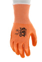 92730HV - MCR Safety CutPro® - 13 Gauge HyperMax® HPPE Shell - Cut, Abrasion and Puncture Resistant Work Gloves - Hi-Visibility Gloves with Sandy Nitrile Coated Palm