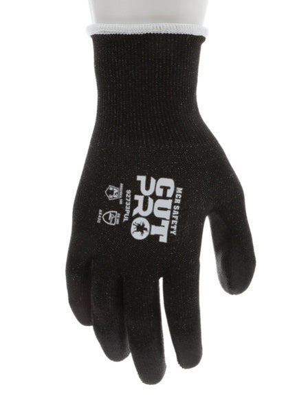 92733PU - MCR Safety CutPro® - 13 Gauge HyperMax® HPPE Shell - Cut, Abrasion, and Puncture Resistant Work Gloves - PU Coated Palm and Fingertips