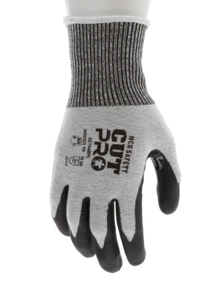 92754BP - MCR Safety CutPro® - 13 Gauge HyperMax® HPPE Shell - Cut Resistant Work Gloves - Bi-Polymer Coated Palm and Fingertips - Reinforced Thumb Crotch for Extended Glove Life