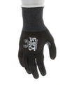 92798PU - MCR Safety Cut Pro® - 18 Gauge Black HyperMax® HPPE Shell - Polyurethane (PU) Coated Palm and Fingertips - Reinforced Thumb Crotch - Cut Resistant Work Gloves