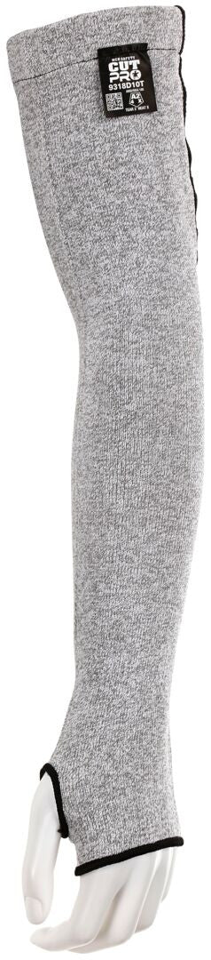 CutPro Cut-Resistant Sleeve, 10-Gauge Dyneema, Thumb Slot, 18-Inch