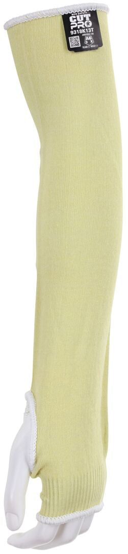 CutPro Hero Cut-Resistant Sleeve, 13-Gauge ARX Aramid, ANSI A6, 18-Inch Thumb Slot