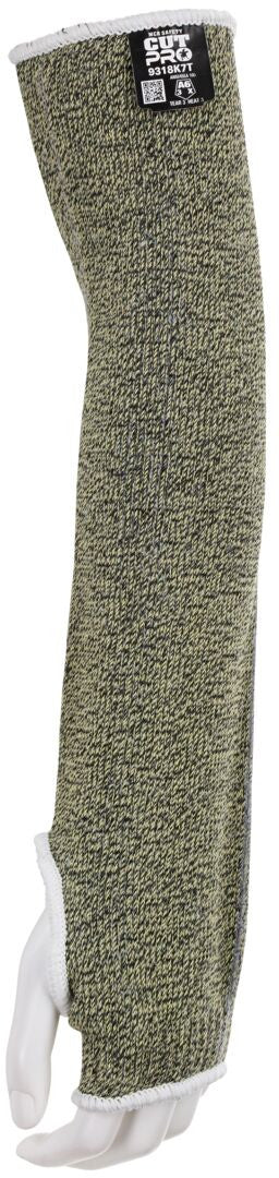 CutPro Hero Cut-Resistant Sleeve, ARX Aramid, ANSI A6, 18-Inch, Thumb Slot
