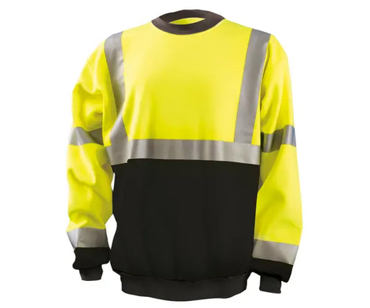 Occunomix 9 oz Crew Neck Black Bottom Sweatshirt Hi-Vis Jackets Orange S model LUX-CSWTBK-OS