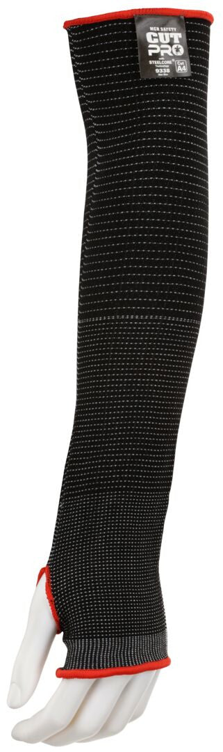 CutPro Steelcore Cut-Resistant Sleeves, ANSI A4, 18-Inch, Elastic Cuff