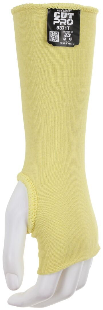 CutPro Double-Ply Kevlar Sleeve, ANSI A3 Cut Resistant, Thumb Slot