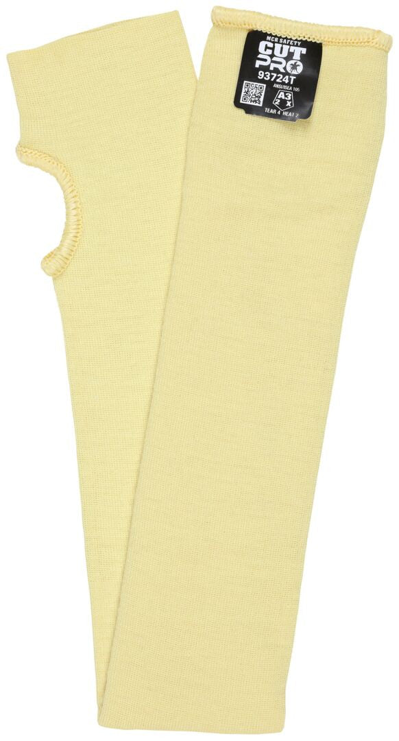 CutPro Double-Ply Kevlar Cut Resistant Sleeve, ANSI A3, Thumbhole, 24-Inch