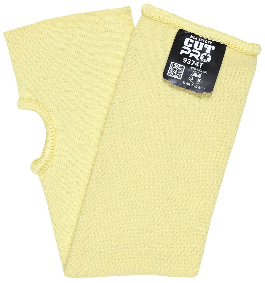CutPro Double-Ply Kevlar Cut-Resistant Sleeve, Thumb Slot, 14-Inch, ANSI A3