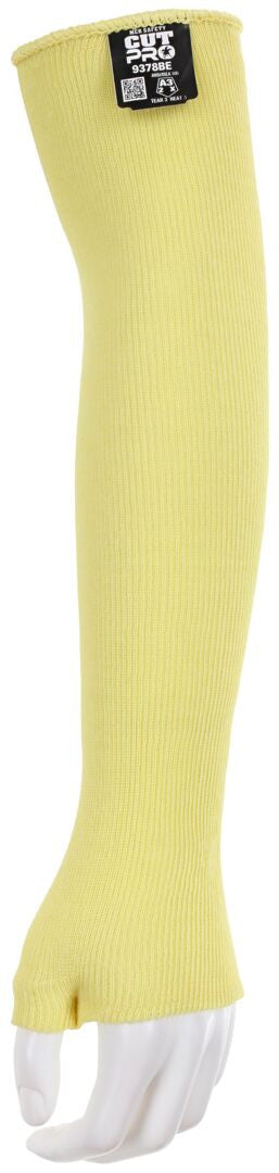 CutPro Kevlar Cut-Resistant Sleeve, ANSI A3, Bartack Thumb, 18-Inch