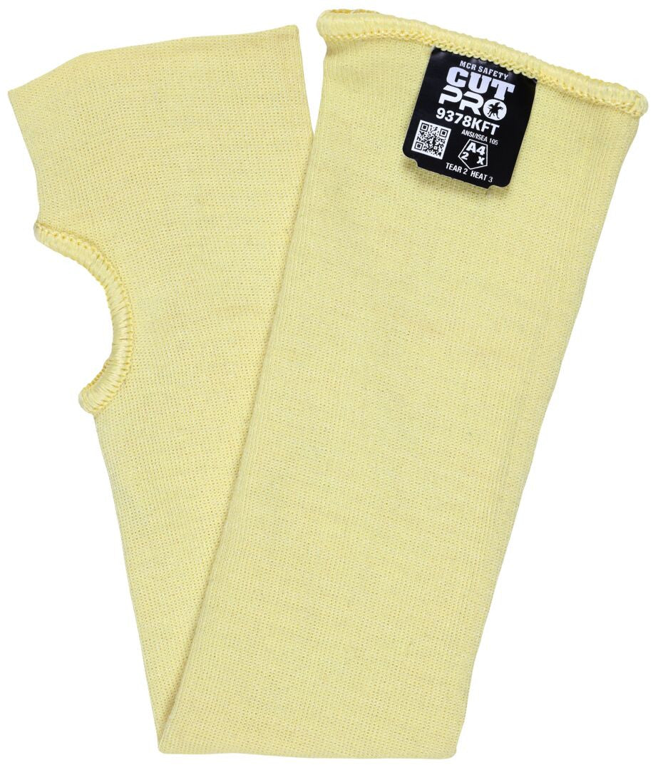 CutPro Kevlar/Fiberglass Cut-Resistant Sleeve, ANSI A4, Thumb Slot, 18-Inch