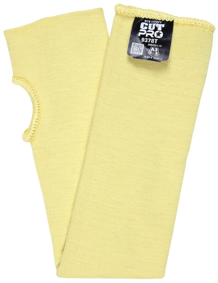 CutPro Kevlar Cut-Resistant Sleeve, ANSI A3, Thumb Slot, 18-Inch