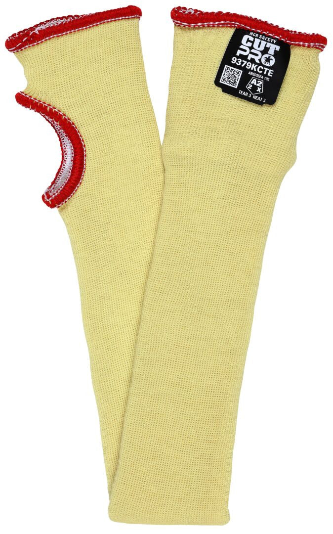 CutPro Kevlar/Cotton Cut-Resistant Sleeve, Thumb Slot, 22-Inch