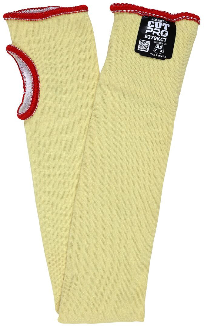 CutPro Kevlar/Cotton Cut-Resistant Sleeve, ANSI A2, Thumb Slot, 22