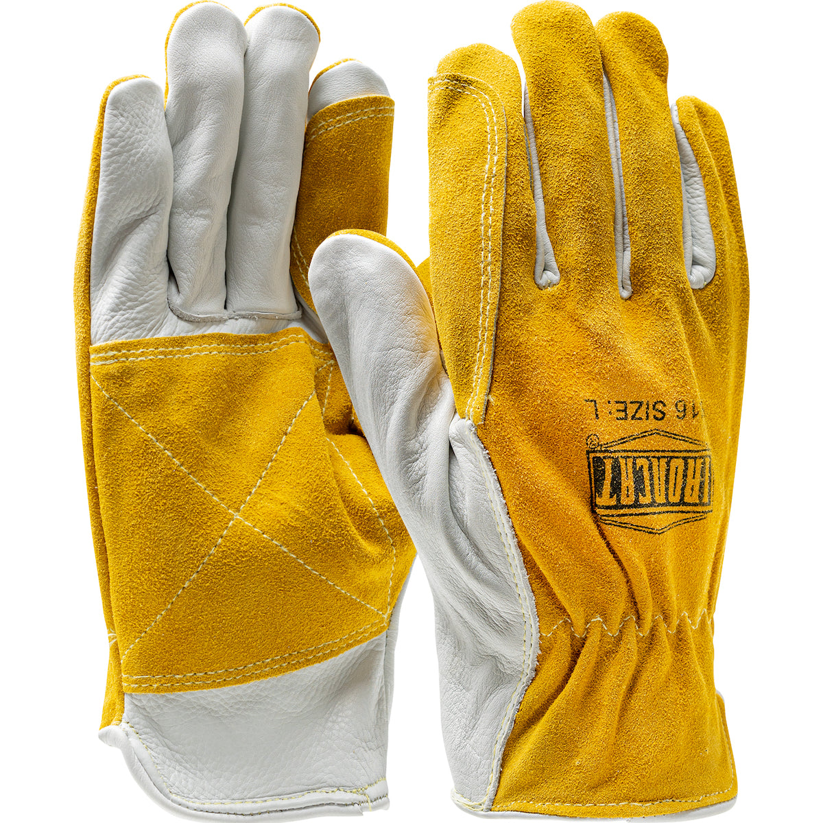 PIP Ironcat 9416 Premium Grade Top Grain Cowhide Leather Drivers Glove with Split Cowhide Back and Reinforced Double Palm