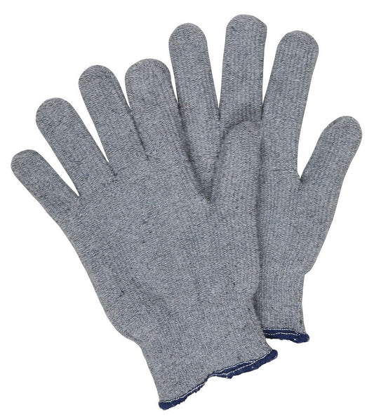 Terrycloth Work Gloves, Loop-Out, 14 oz, Seamless Knit Wrist, Gray