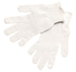 String Knit Work Gloves, 7 Gauge, Cotton/Polyester, Hemmed Cuff