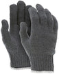 String Knit Work Gloves, Heavy Weight, 7-Gauge, Cotton/Polyester Blend, Hemmed Cuff