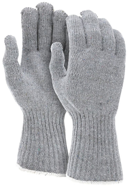 Heavy-Weight Cotton/Polyester String Knit Gloves, 7-Gauge, Extended Cuff