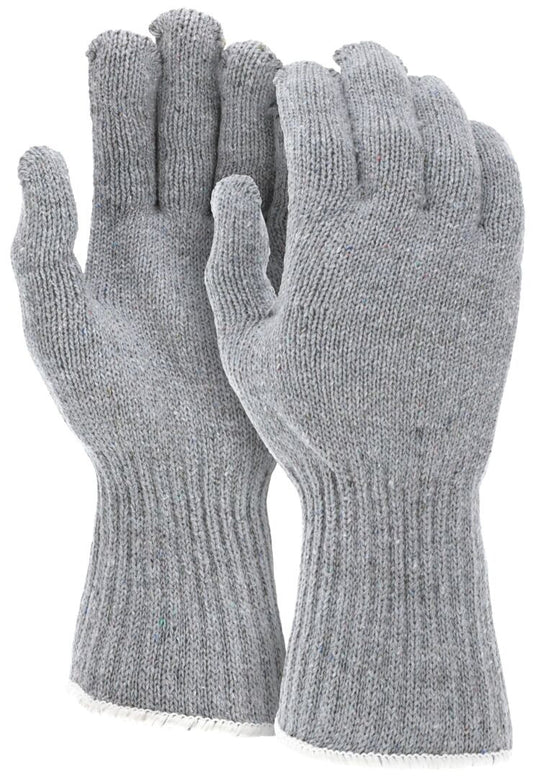 Heavy-Weight Cotton/Polyester String Knit Gloves, 7-Gauge, Extended Cuff