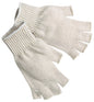 Fingerless String Knit Gloves, Cotton/Polyester, 7 Gauge, Hemmed Cuff
