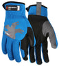 HyperFit Mechanics Gloves, Synthetic Leather Palm, Slip-On Cuff, Reflective