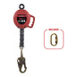 KStrong® BRUTE™ 10 ft. Galvanized Steel Cable SRL with Swivel Snap Hook. Includes Installation Carabiner (ANSI)