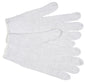 String Knit Work Gloves, 7 Gauge, Cotton/Polyester Blend, Hemmed Cuff