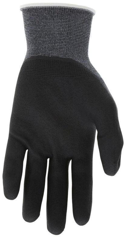 UltraTech Eco Work Gloves, 15-Gauge Recycled Nylon, Micro-Foam Nitrile Coating