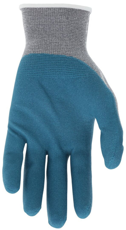 UltraTech Eco Work Gloves, Recycled Polyester/Cotton Shell, Biodegradable Nitrile Foam Coating