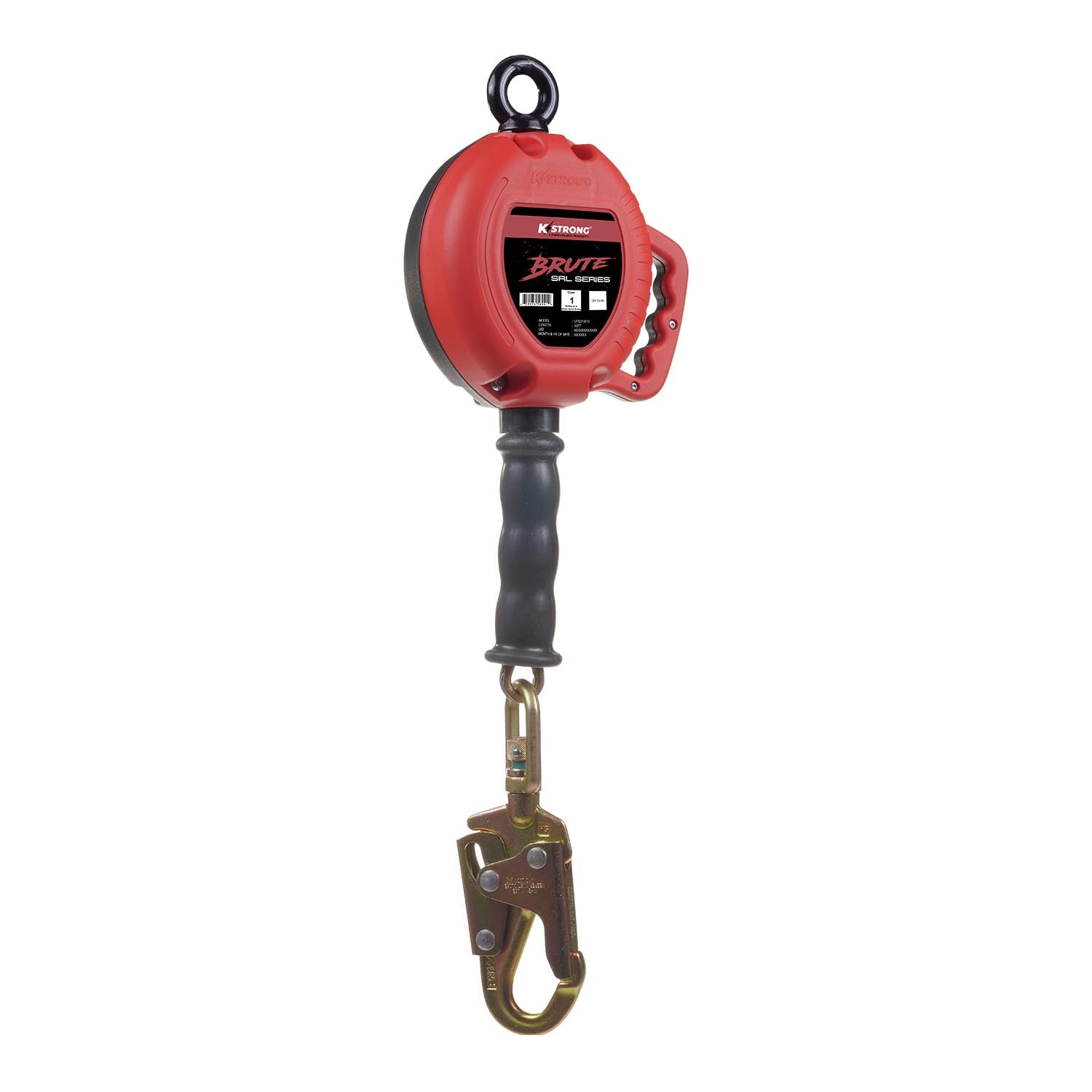 KStrong® BRUTE™ 10 ft. Galvanized Steel Cable SRL with Swivel Snap Hook. Includes Installation Carabiner (ANSI)