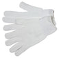 String Knit Work Gloves, 10 Gauge, 100% Nylon, Regular Weight