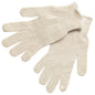 String Knit Work Gloves, 7 Gauge, 100% Cotton, Knit Wrist Cuff