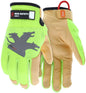 Mechanics Gloves, TaskFit Design, Goatskin Leather Palm, D3O Padded