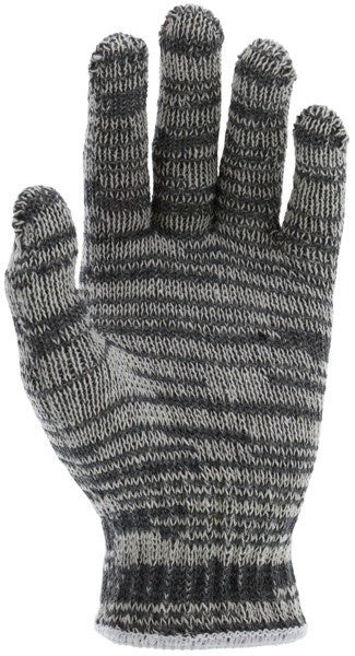 String Knit Work Gloves, 7 Gauge, Economy Weight, Cotton Polyester Blend