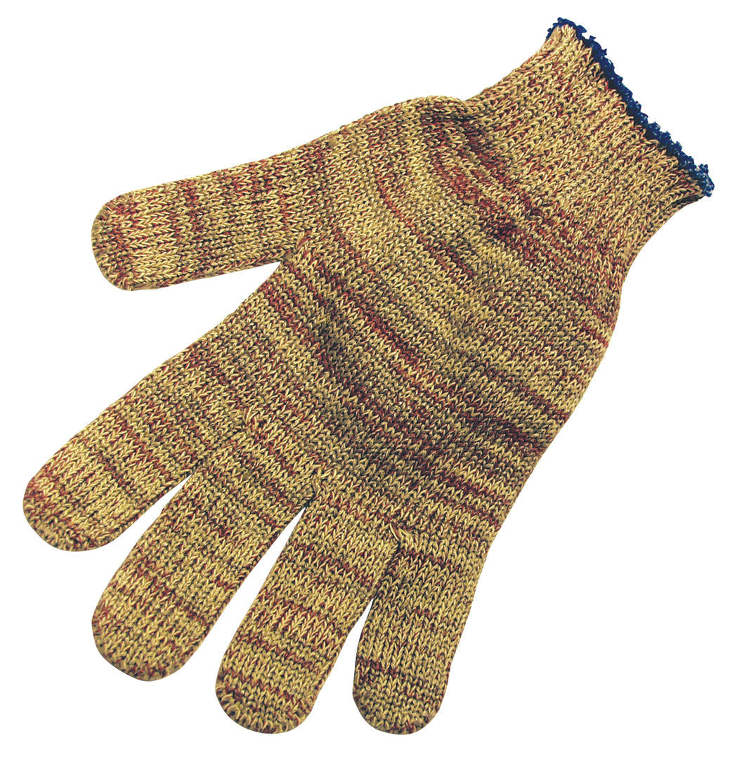 String Knit Work Gloves, 7 Gauge Heavy Weight, Cotton Polyester Blend, Multi-Color