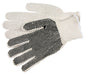 Cotton/Polyester String Knit Gloves, 7 Gauge, Single-Sided PVC Dot Grip