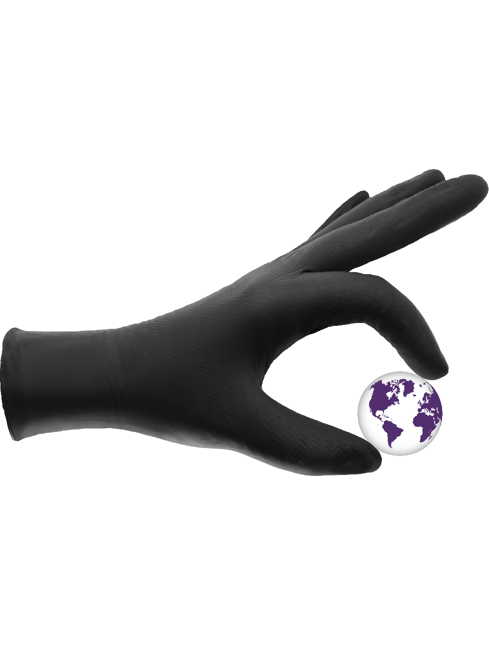 Panther-Guard® - 965BPF - Disposable Gloves - nitrile coating - black