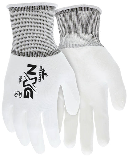 NXG Work Gloves, 13-Gauge Nylon Shell, Polyurethane Palm Coating, Knit Wrist