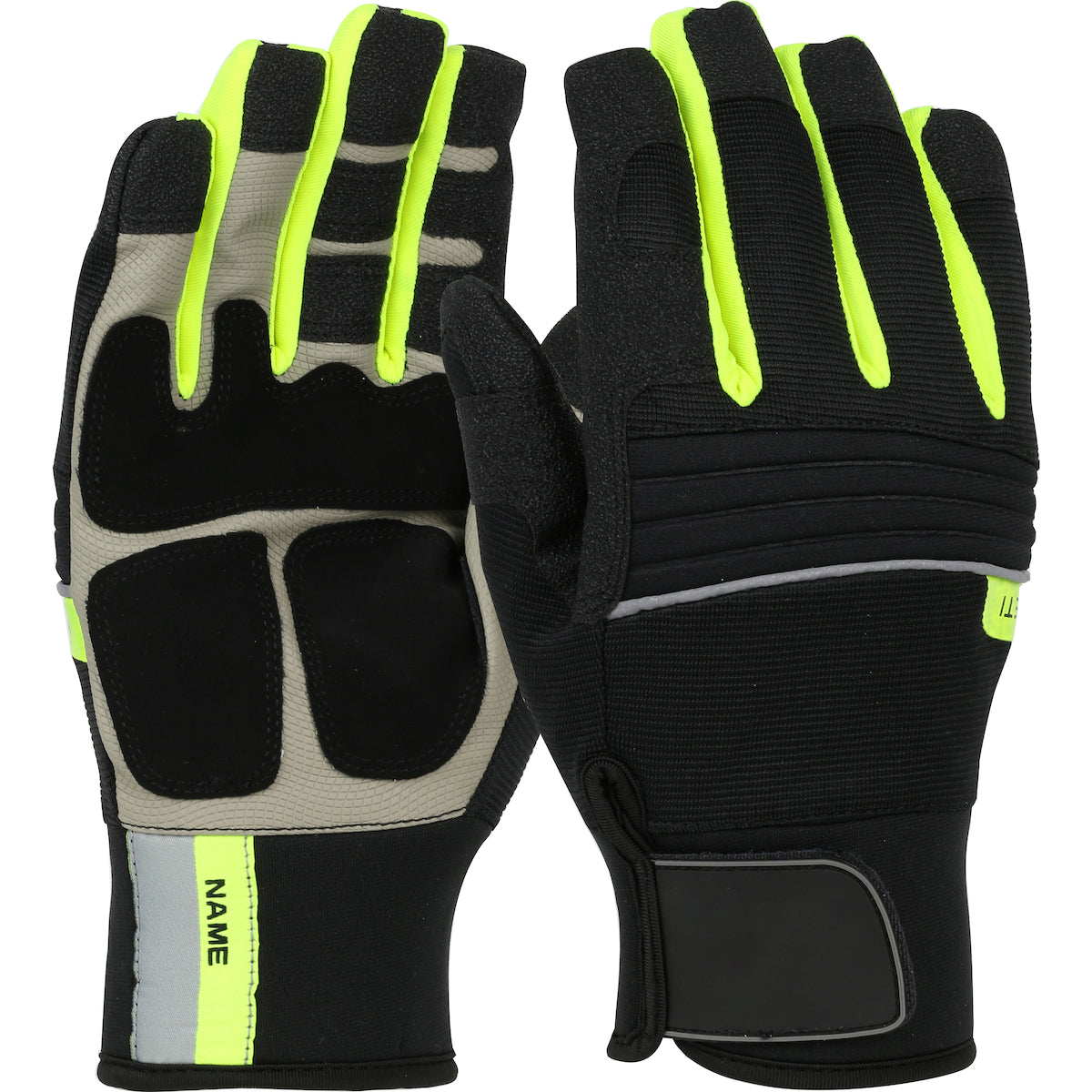 PIP 96652 – Hi-Vis Yeti Thermal Glove with Synthetic Leather Palm and Fleece Lining - Waterproof Insert