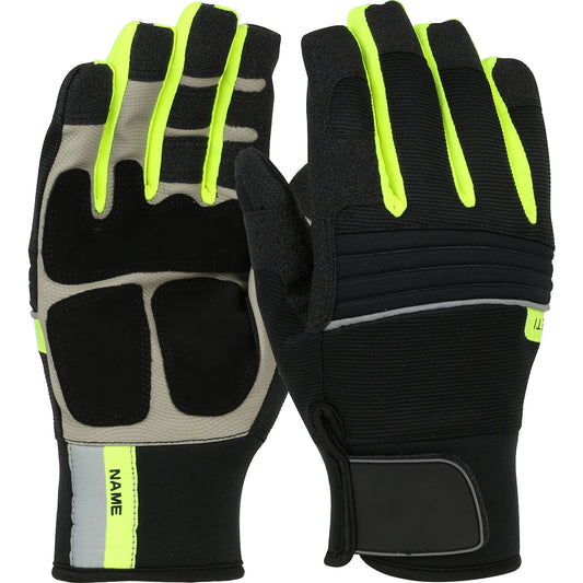 PIP 96652 – Hi-Vis Yeti Thermal Glove with Synthetic Leather Palm and Fleece Lining - Waterproof Insert