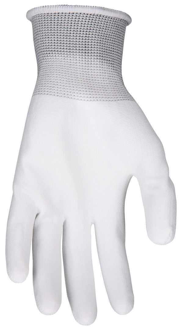 NXG Work Gloves, 13 Gauge Polyester Shell, Polyurethane Palm Coating