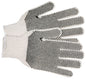 Cotton/Polyester String Knit Gloves, 7 Gauge, Double-Sided PVC Dot Grip