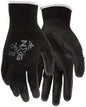 NXG® Work Gloves, 13-Gauge Black Nylon, Polyurethane Palm and Fingertips
