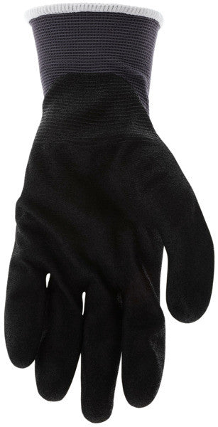 NXG Work Gloves, 13 Gauge Nylon Shell, Sandy Nitrile Foam Coated Palm