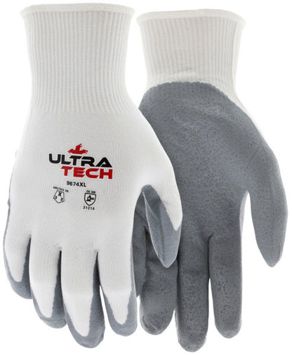 NXG Work Gloves, 15 Gauge Nylon Shell, Air Infused Foam Nitrile Coated Palm