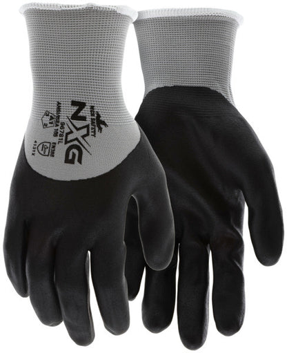NXG Work Gloves, 13-Gauge Nylon Shell, Foam Nitrile Coated Palm, Knit Wrist