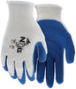 NXG Palm Dip Work Gloves, 10-Gauge Cotton/Polyester, Latex Coating, Knit Wrist