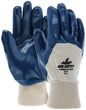 Predator Nitrile Palm Coated Gloves, Jersey Lining, Knit Wrist, A2 Cut